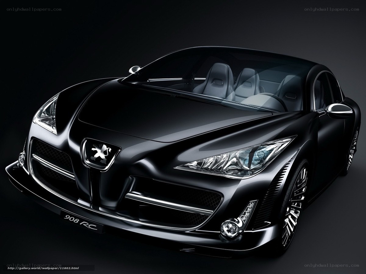 Black Peugeot 908 RC Concept