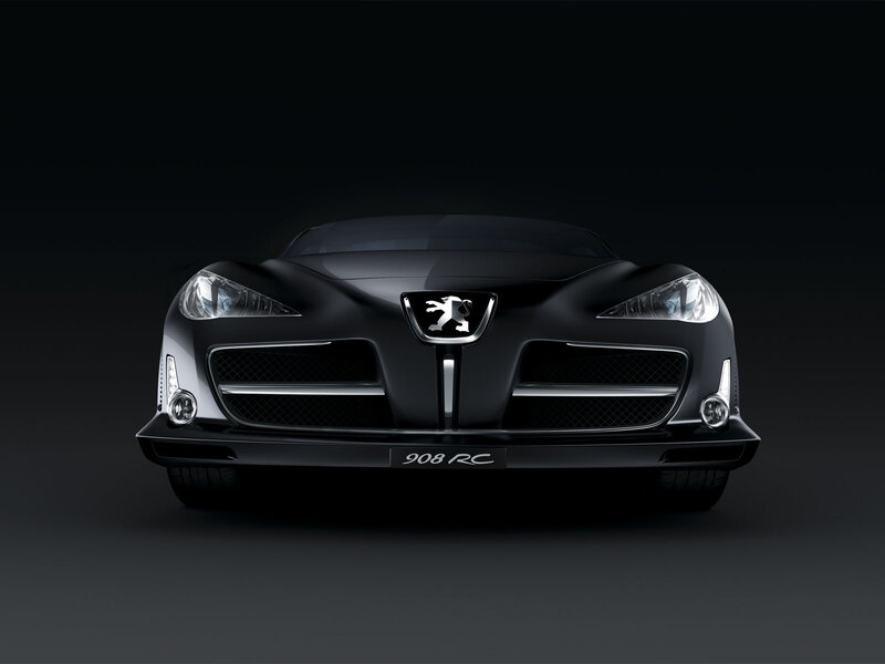 Black Peugeot 908 RC