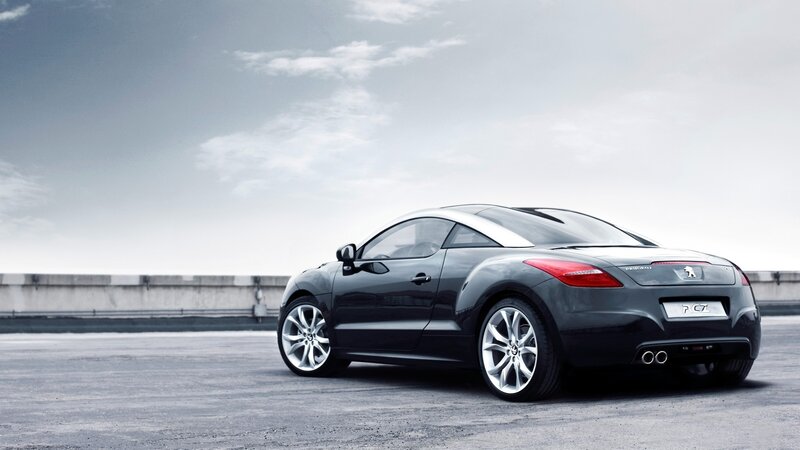 Black Peugeot Rcz Car — Gray, Dramatic, Photograph