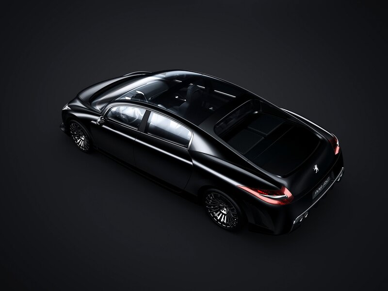 Black Peugeot RCZ car