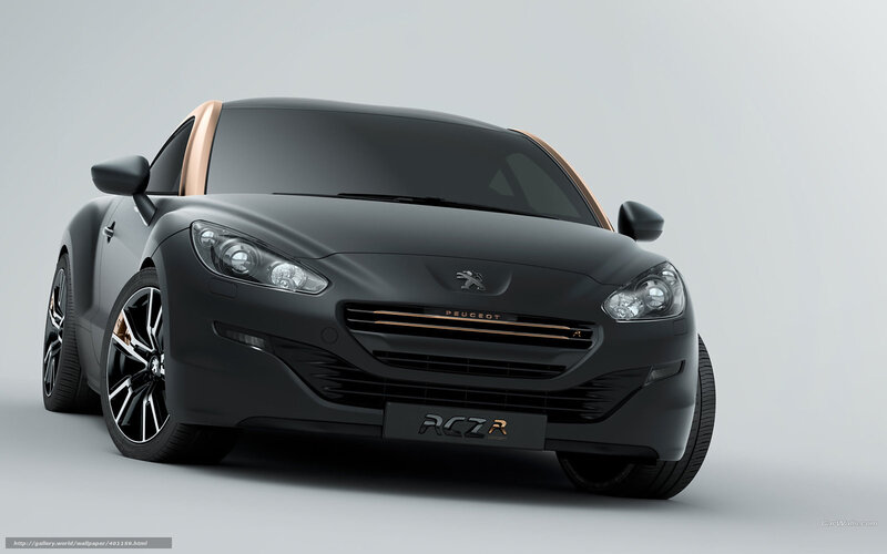 Black Peugeot Rcz R — Neutral, 3d Render