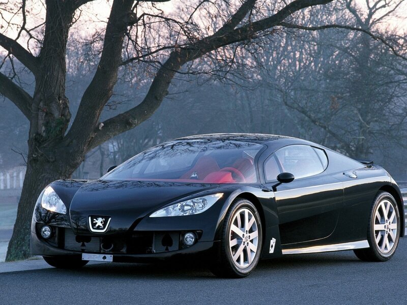 Black Peugeot sports car