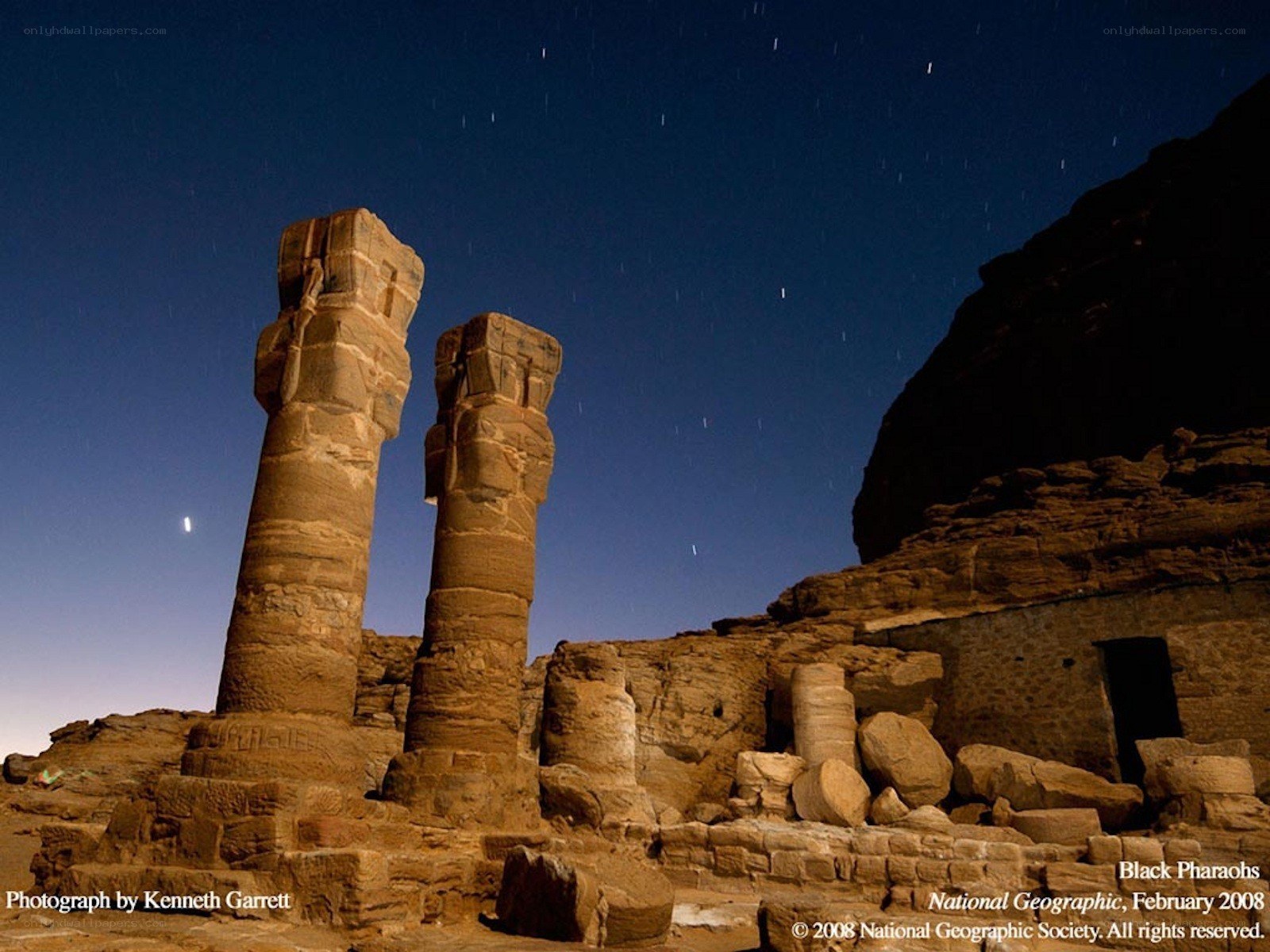 Black Pharaohs at night