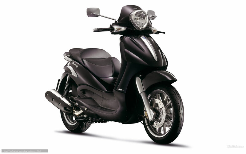 Black Piaggio Beverly scooter