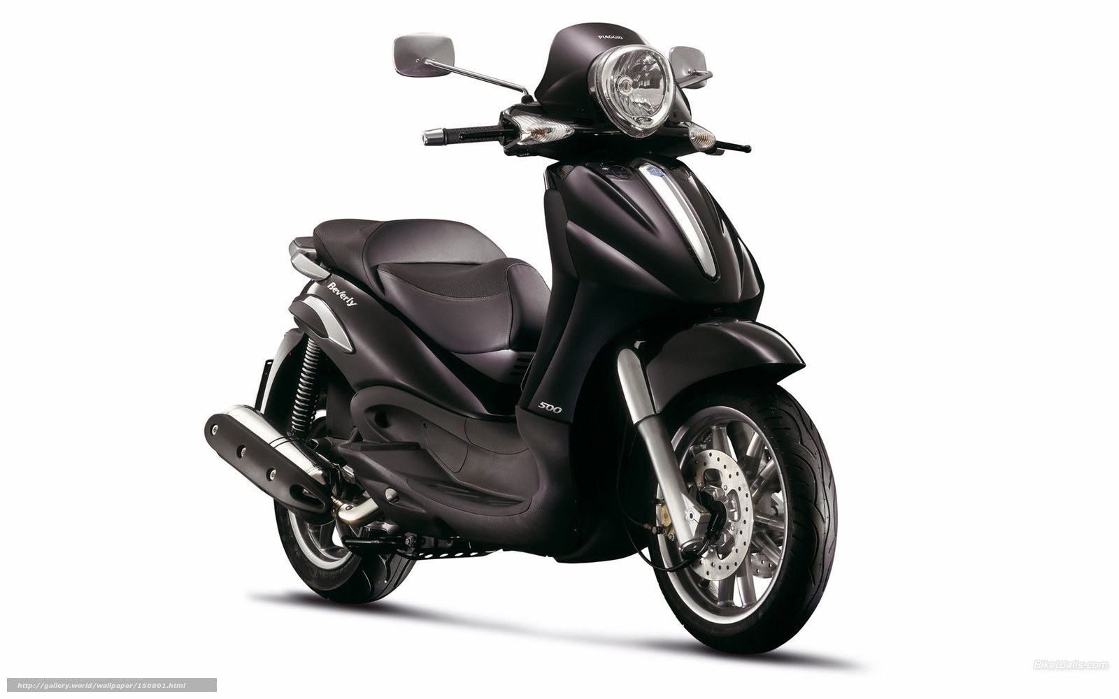 Black Piaggio Beverly scooter
