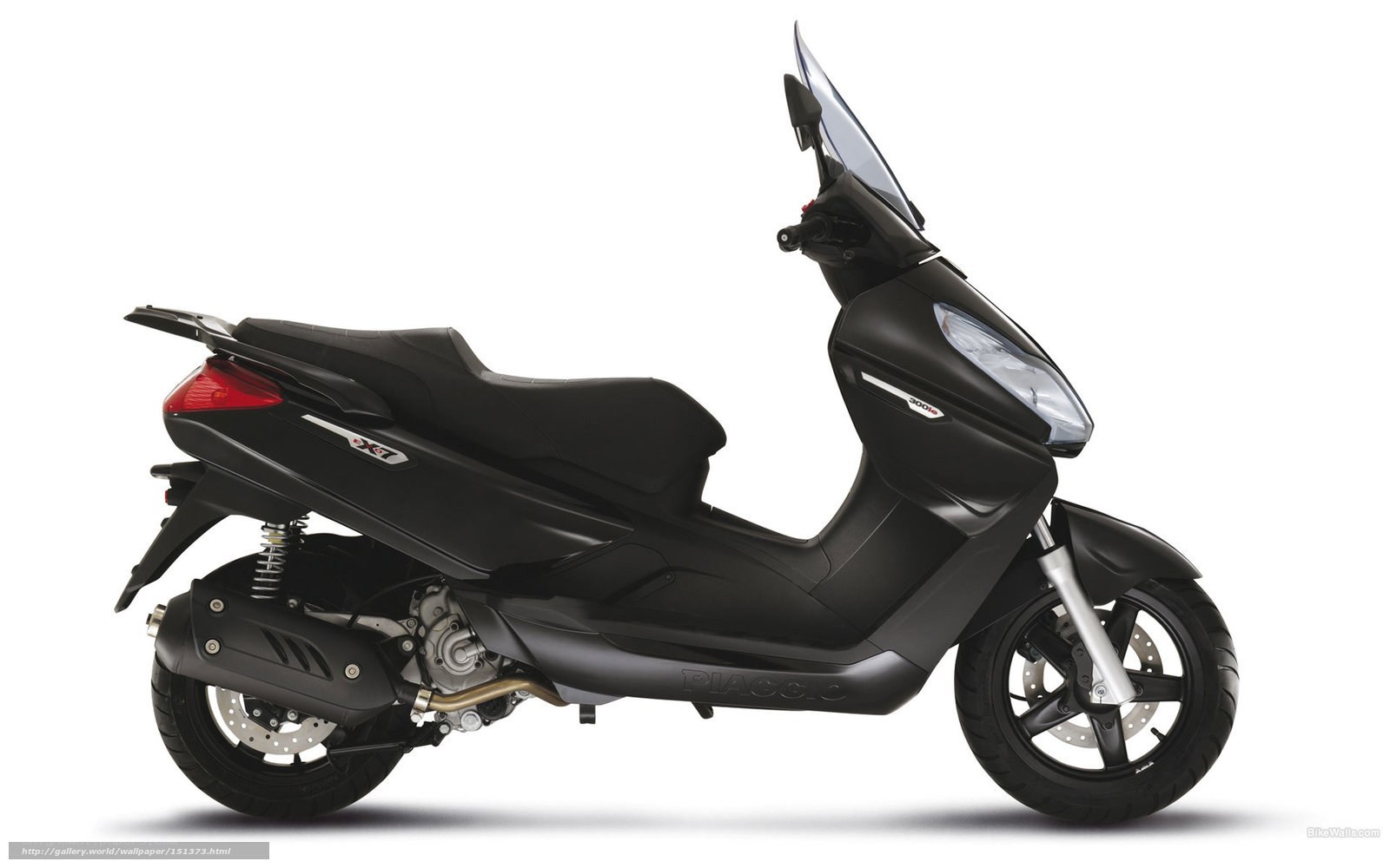 Black Piaggio scooter