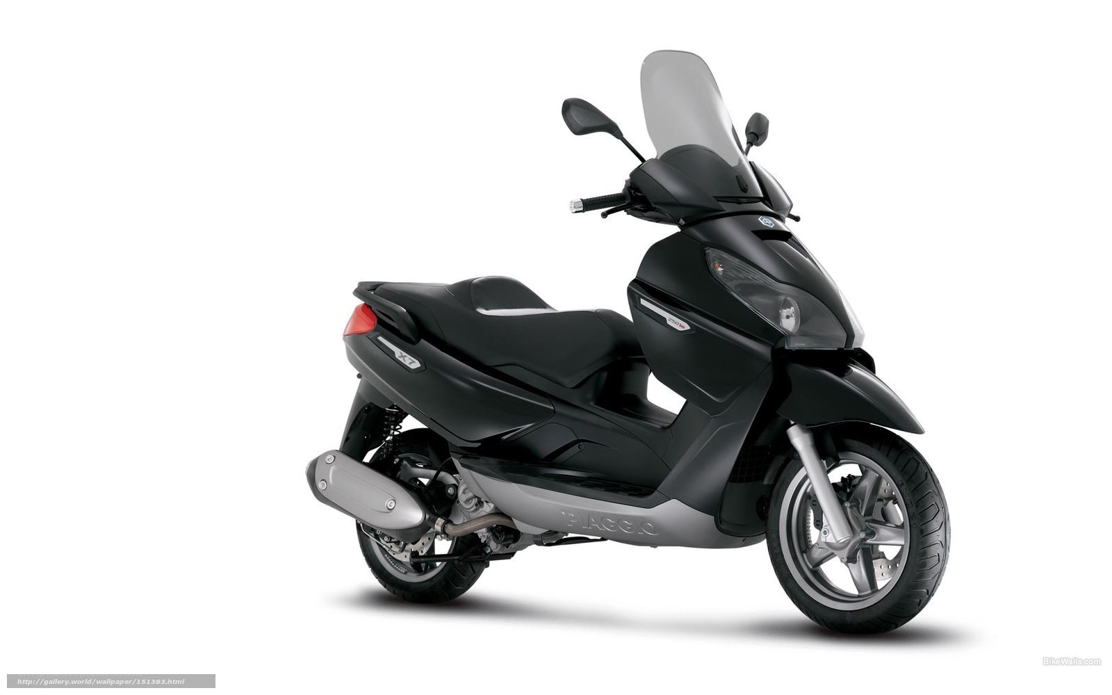 Black Piaggio scooter