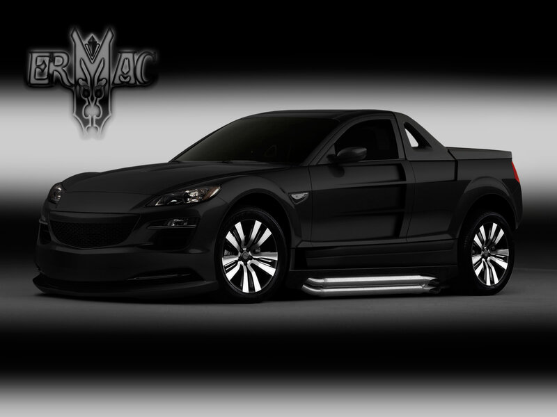 black pickup car concept
