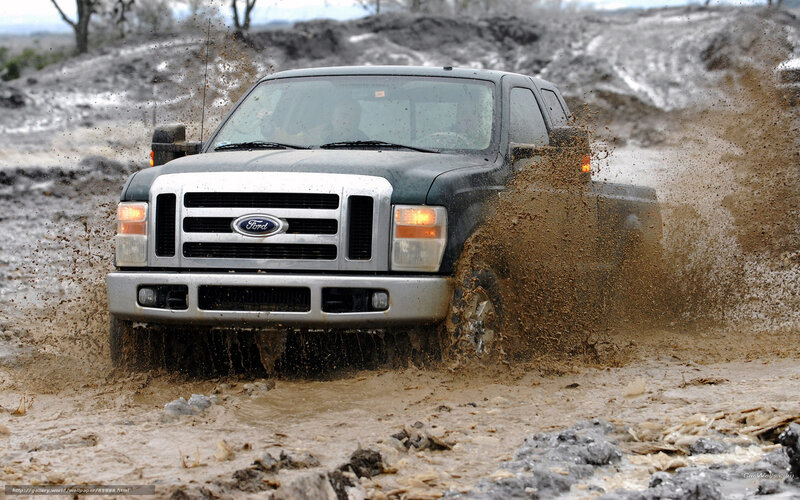 Black Pickup Truck — Brown, Dynamic