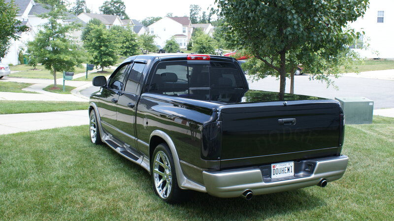 Black Pickup Truck — Calm, Afternoon, Photograph, Grass