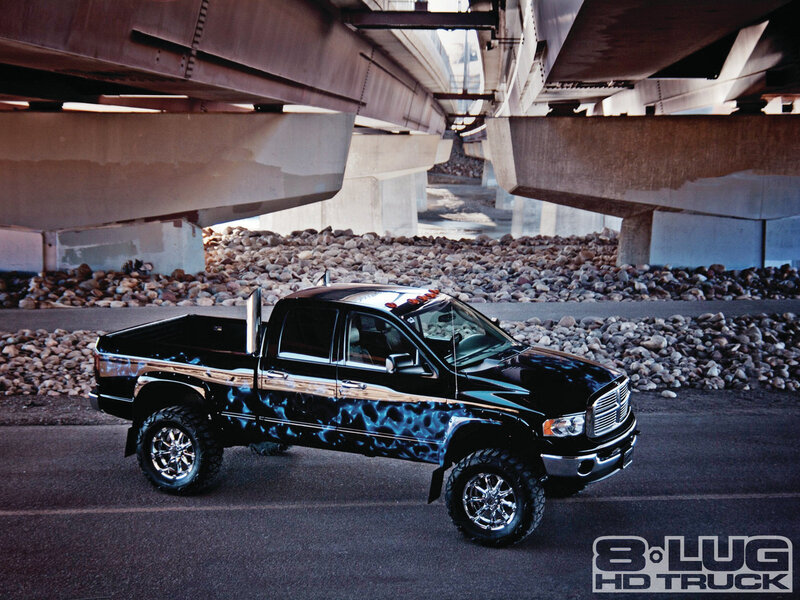 Black Pickup Truck — Dramatic, Afternoon, Photograph