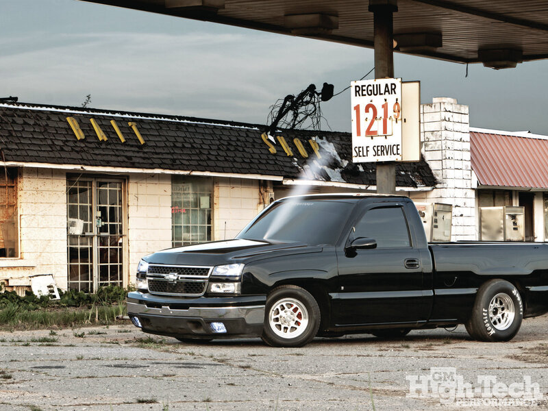 Black Pickup Truck — Dramatic, Afternoon
