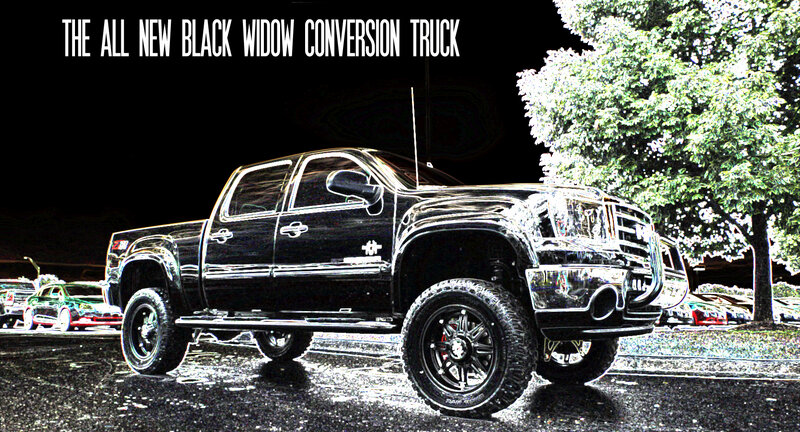 Black Pickup Truck — Dramatic, Night, Digital Art