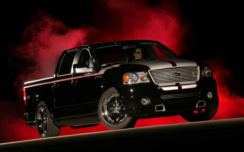 Black Pickup Truck — Dramatic, Night, Photograph, Man