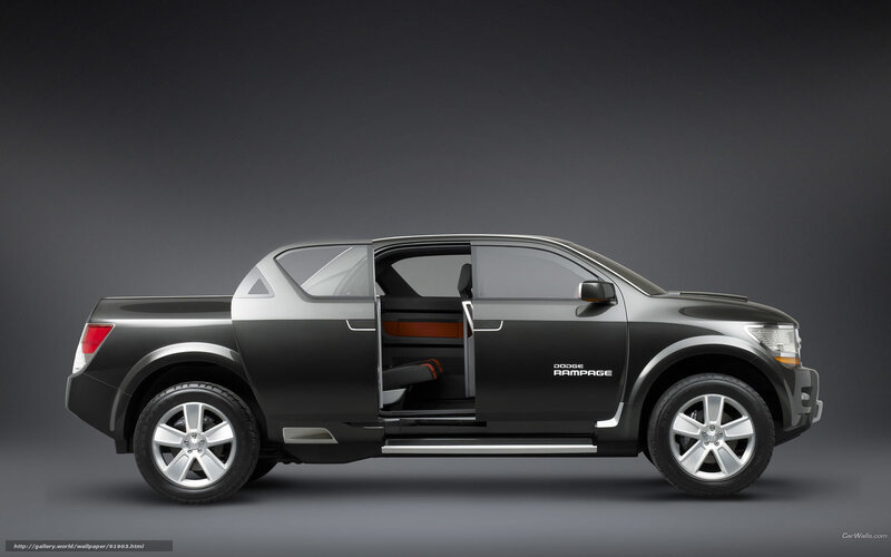 Black Pickup Truck — Dramatic, Photograph, Open Door, Silver Wheels