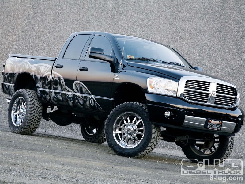 Black Pickup Truck — Dramatic, Photograph, Skulls