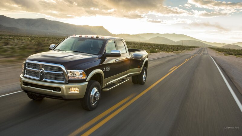 Black Pickup Truck — Dramatic, Sunset, Photograph, Road