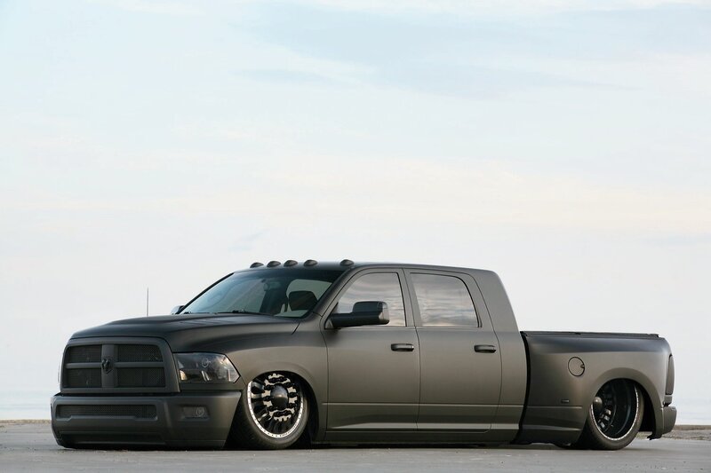 Black Pickup Truck — Gray, Calm
