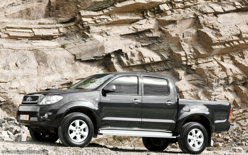 Black Pickup Truck — Gray, Dramatic, Photograph, Rocky Cliff