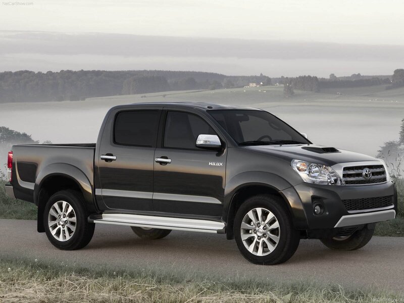 Black Pickup Truck — Gray, Serene, Morning