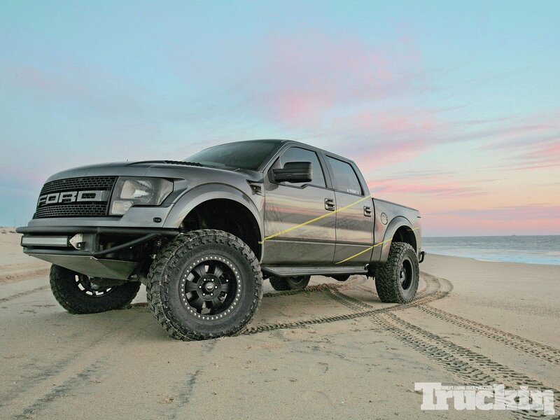 Black Pickup Truck — Gray, Serene