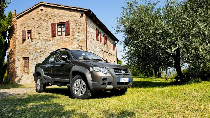 Black Pickup Truck — Green, Serene