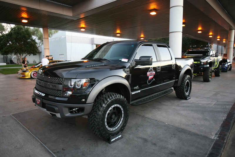 Black Pickup Truck — Neutral, Night