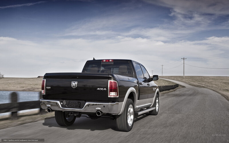 Black Pickup Truck — Open, Afternoon