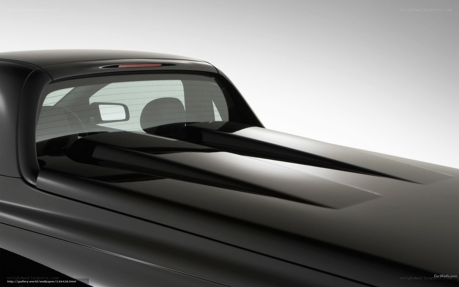 black pickup truck rear view