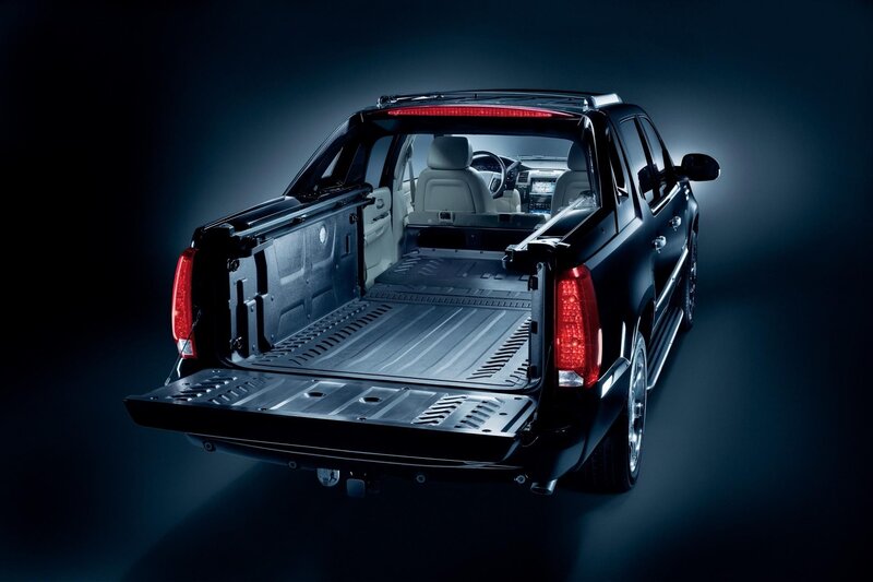 black pickup truck with open tailgate