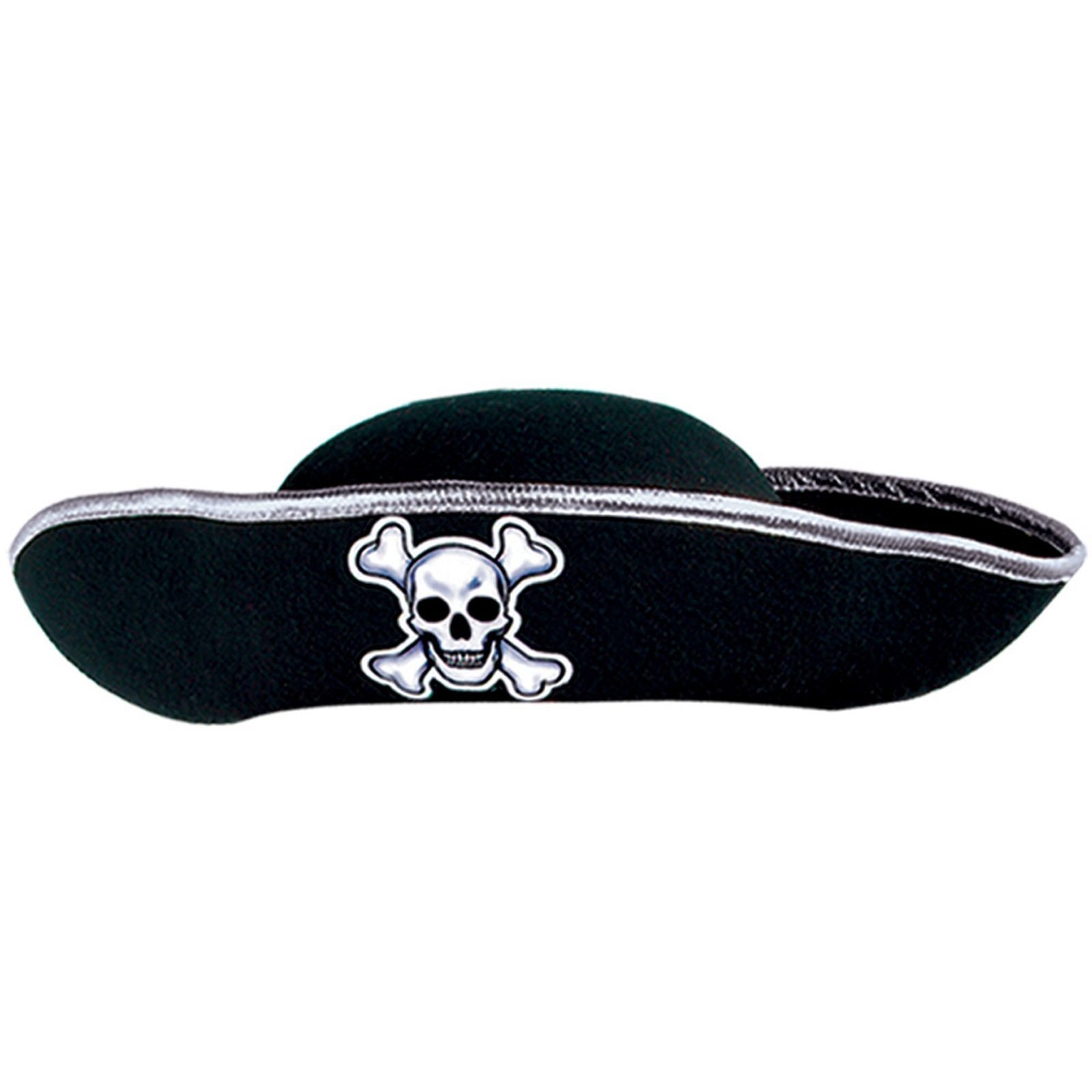 black pirate hat with skull