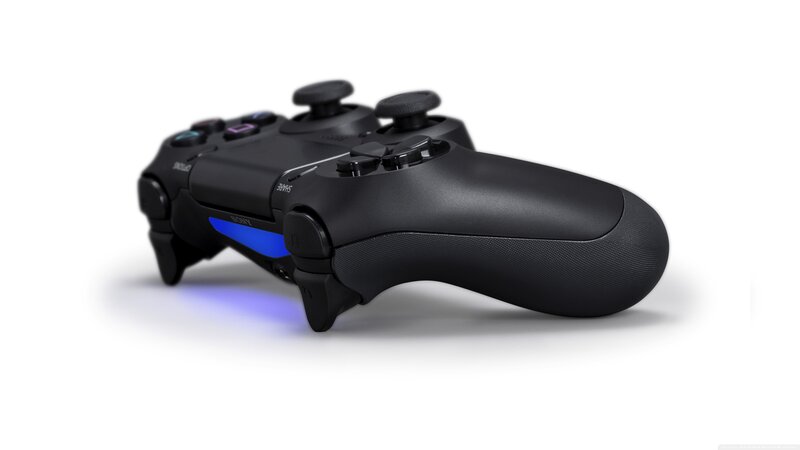 black playstation controller