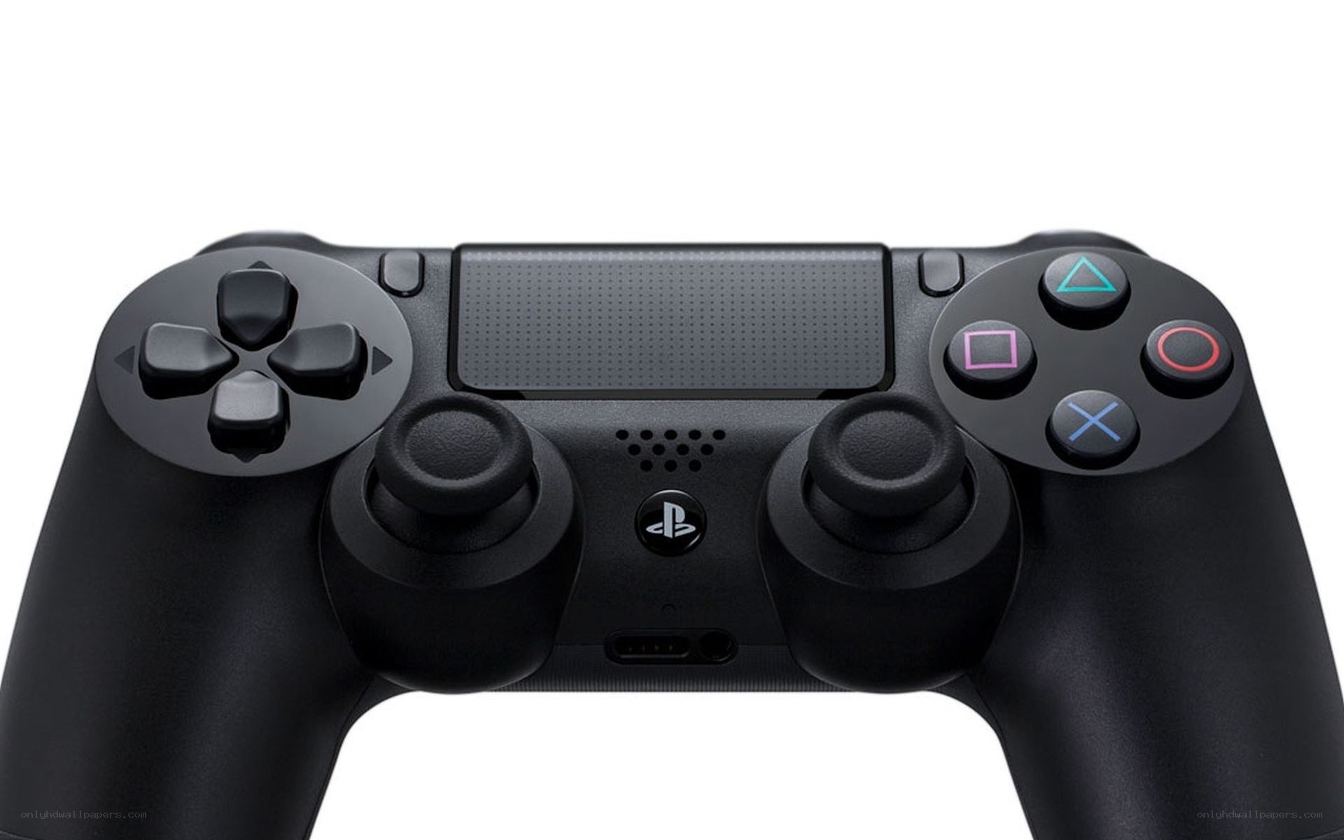 black playstation controller