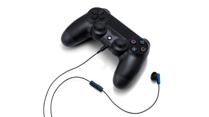 Black Playstation Controller — Neutral, Photograph, Earbuds