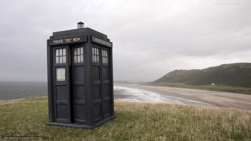Black Police Box — Gray