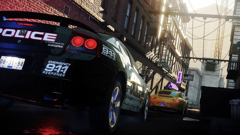 Black Police Car — Dramatic, Afternoon, 3d Render
