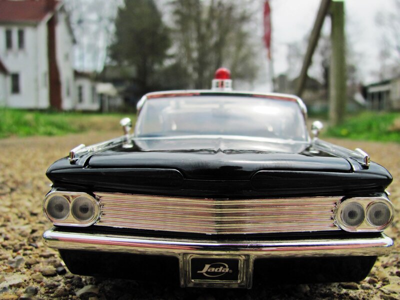 Black Police Car Model — Calm