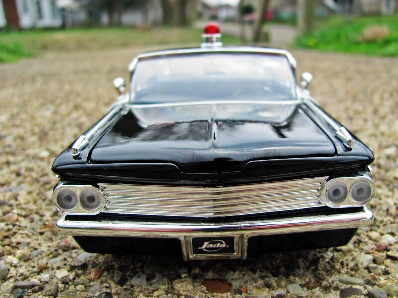 Black Police Car Model