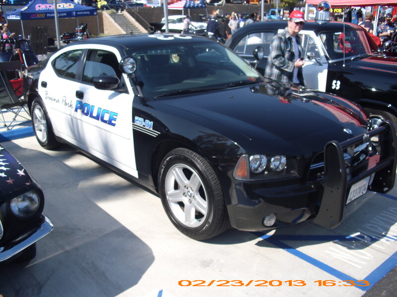 Black Police Car — Outdoor