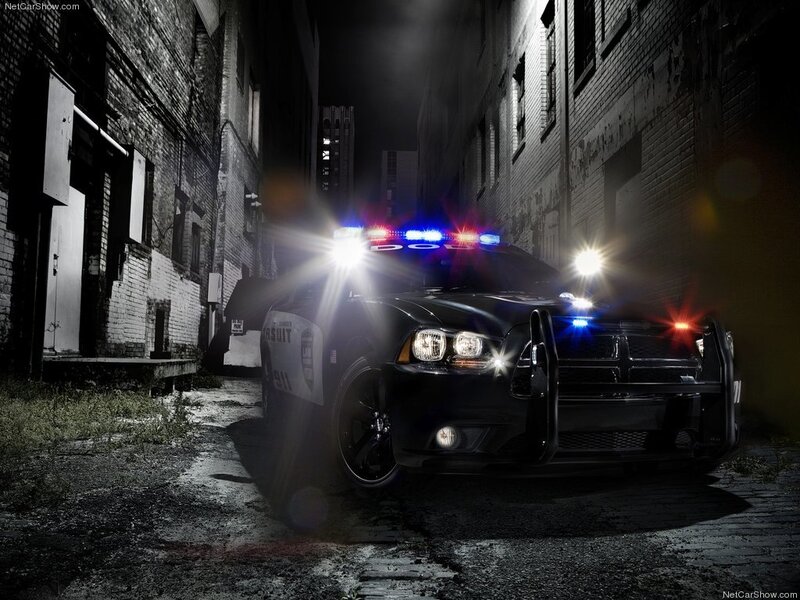 Black Police Car