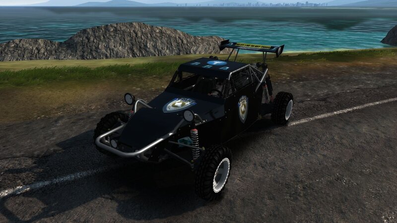 Black Police Dune Buggy