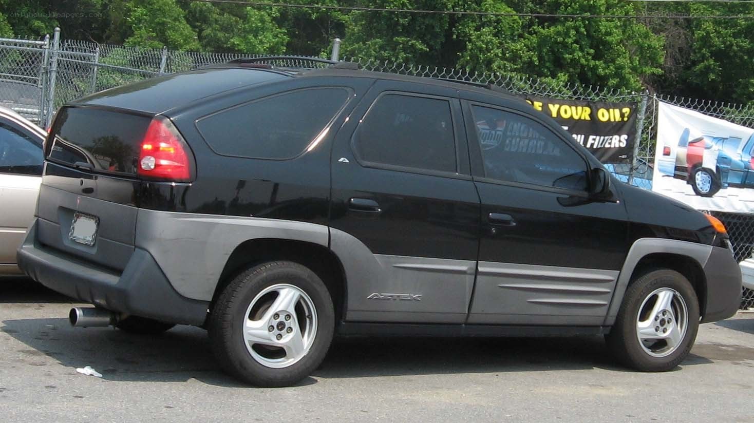 black pontiac aztek suv
