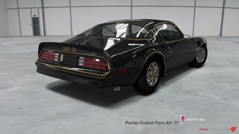 Black Pontiac Firebird — Neutral, 3d Render