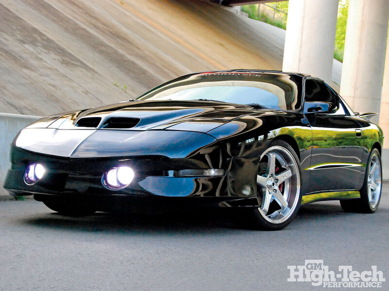 Black Pontiac Firebird sports car