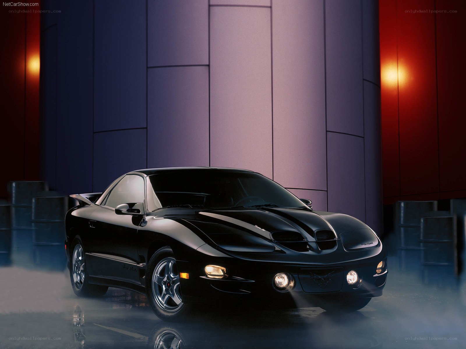 black pontiac firebird