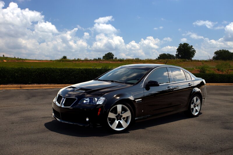 Black Pontiac G8 on a sunny day