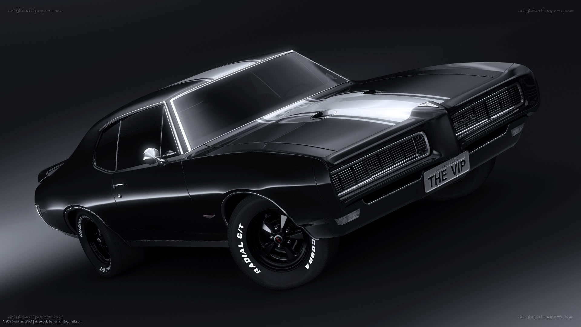 Black Pontiac GTO car
