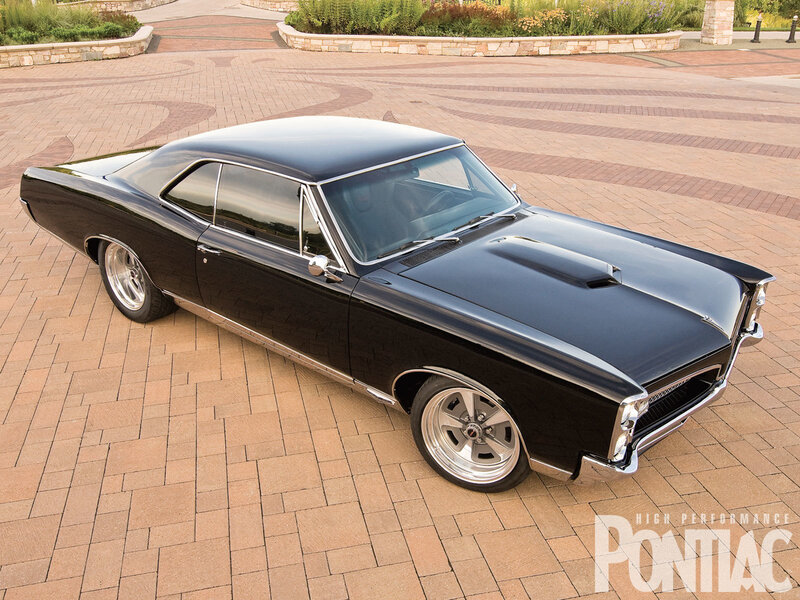Black Pontiac GTO classic car