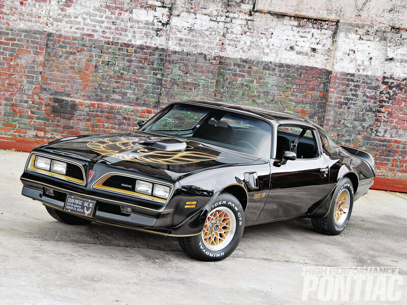 Black Pontiac Trans Am — Dramatic
