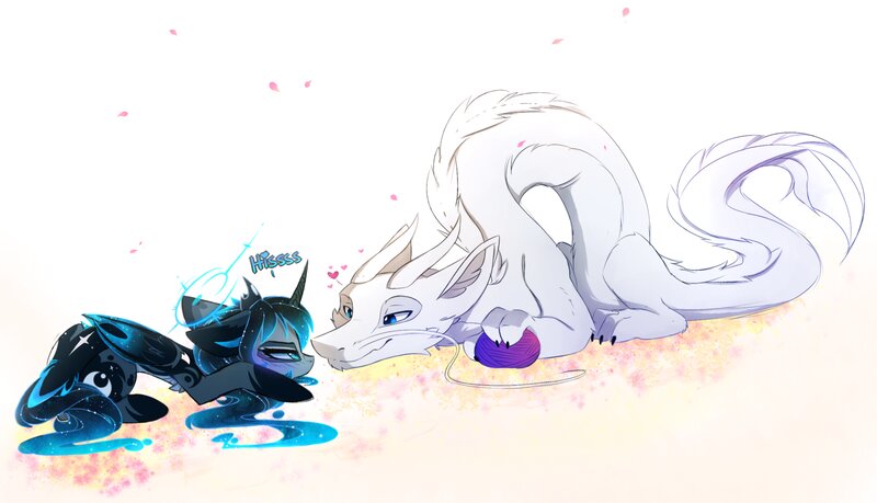 Black Pony and White Dragon